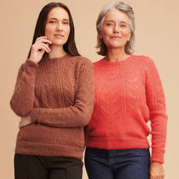 Pull en laine ajoure en duvet de mohair et soie pour femme