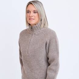 Pull en laine merinos camionneur femme