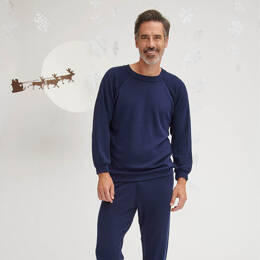 Pyjama laine mérinos homme