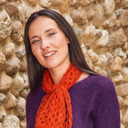 Tour de cou mohair et soie pour femme