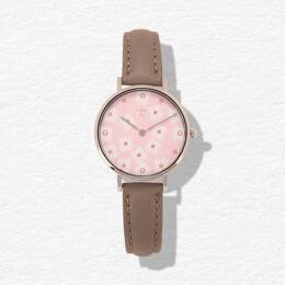 Montre fantaisie rose