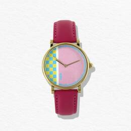 Montre Écoresponsable eHo - Collection Mirage - Montre Pixel Rose