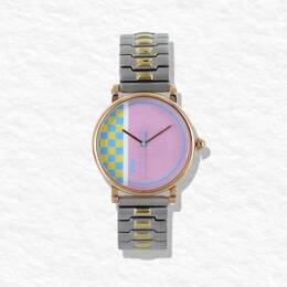 Montre Écoresponsable eHo - Collection Mirage - Montre Pixel Argent