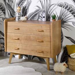 Commode 3 tiroirs WOOD – Chêne Vintage