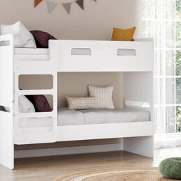 Lit superposé séparable 90x190 LEVIS – Blanc