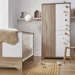 Lit bébé évolutif 70x140 SALTO - Chêne