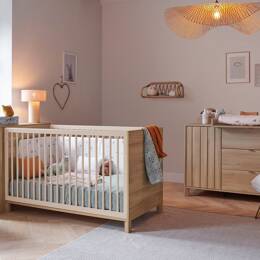Chambre bébé duo JULIA - Chêne