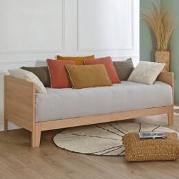 Lit banquette extensible 90x200 EMILE - Hêtre massif