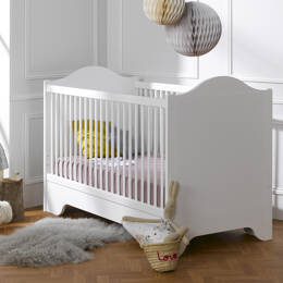 Lit bébé évolutif 70x140 SPARTE – Blanc