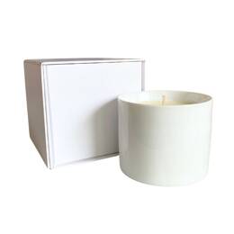 BOUGIE PORCELAINE DE LIMOGES REVALORISÉE - Rêve: citroné, boisé, frais