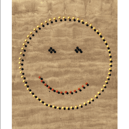 Poster Le Smiley dans le sable