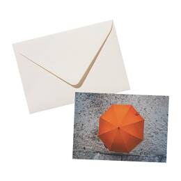 Carte Postale Parapluie orange