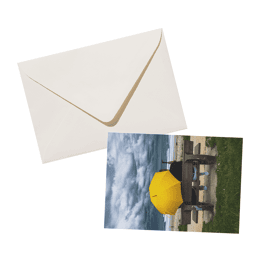 Carte Postale Parapluie jaune