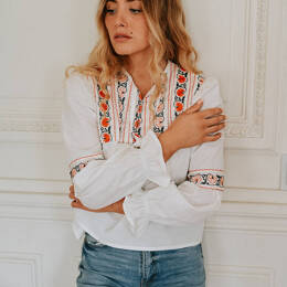 Blouse Célestine Tangerine