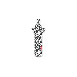 Garde boue arriere route dazzle noir   blanc