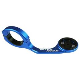 Support de compteur gps nova ride aluminium performance pour garmin  wahoo  bryton et hammerhead bleu