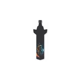 Garde boue arriere route space noir   bleu
