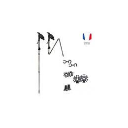 Baton grande randonnee pliable   flashlock carbone mk2   ambre