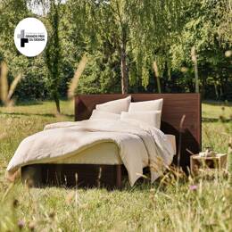 Lit avec sommier en chêne massif NÉNUPHAR | 180x200 cm - Kipli