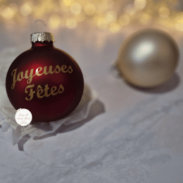 Boule de Noël personnalisée
