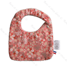 Bavoir bébé fleurs d'été