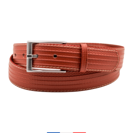 Ceinture rouge brique ADAM