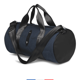 Sac polochon bleu