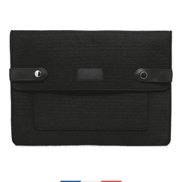 Pochette ordinateur Made in France - Noir
