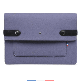 Pochette ordinateur Made in France - Violet clair