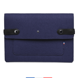 Pochette ordinateur Made in France - Violet pastel