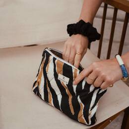 Pochette zippée imprimée Kalahari