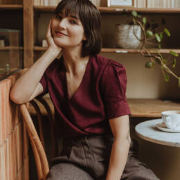 Blouse Praha - Bordeaux