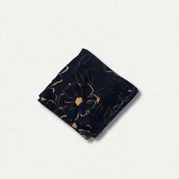 Foulard carré imprimé Lueurs florales