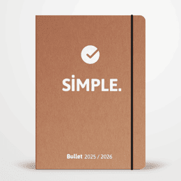 SIMPLE Bullet - Agenda semainier 2025 / 2026