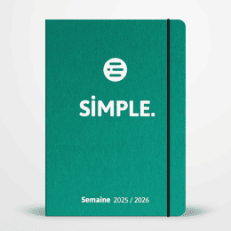 SIMPLE Semaine - Agenda semainier 2025 / 2026