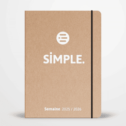 SIMPLE Semaine - Agenda semainier 2025 / 2026