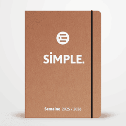SIMPLE Semaine - Agenda semainier 2025 / 2026