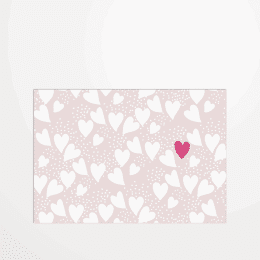 Carte postale - Claire Priou - Coeurs poudre