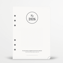 Agenda My 2026 - Recharge pour organiseur A5