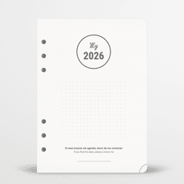 Agenda My 2026 - Recharge pour organiseur A5