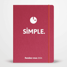 SIMPLE Rendez-vous - Agenda semainier 2026