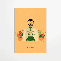 Carte postale - Marine Laurent - Balance