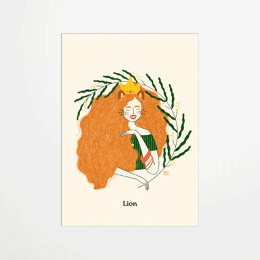 Carte postale - Marine Laurent - Lion