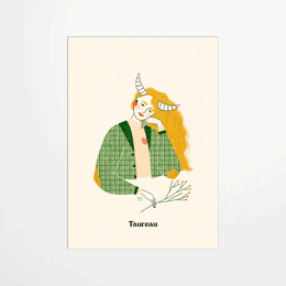 Carte postale - Marine Laurent - Taureau