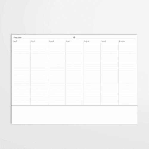 Mon semainier - Bloc non daté