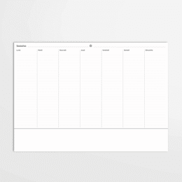 Mon semainier - Bloc non daté