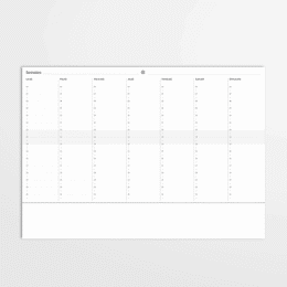 Mon semainier RDV - Bloc non daté