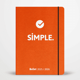 SIMPLE Bullet - Agenda semainier 2025 / 2026