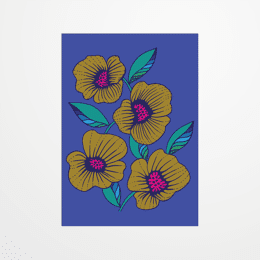 Carte postale - Claire Priou - Bleu