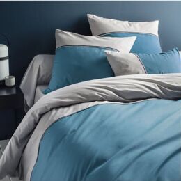 Housse couette bleu clair 140x200 et 240x220 pour votre lit